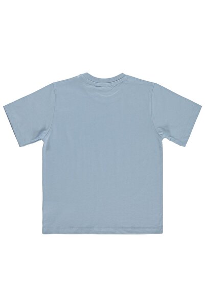 Civil Boys Basic Surf Label T-Shirt for 6-9 Years Old Km - Blue 7-8 Years Old