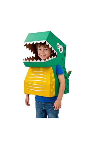 Kardinno Costum pentru copii din carton Dino Dodo, costum de dinozaur nebunes...