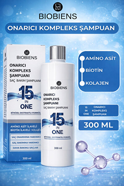 Onarıcı Kompleks Şampuan Amino Asit-Biotin-Kolajen 15 IN ONE 300 ML
