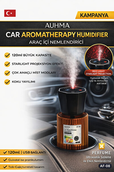 Spech Power AUHMA Araç İçi Aromaterapi Nemlendirici 120 ml Starlight Projeksi...