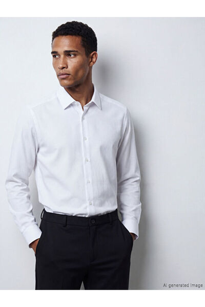 LC Waikiki Slim Fit Long Sleeve Dobby Men's Shirt from Uzg Store for Style En...