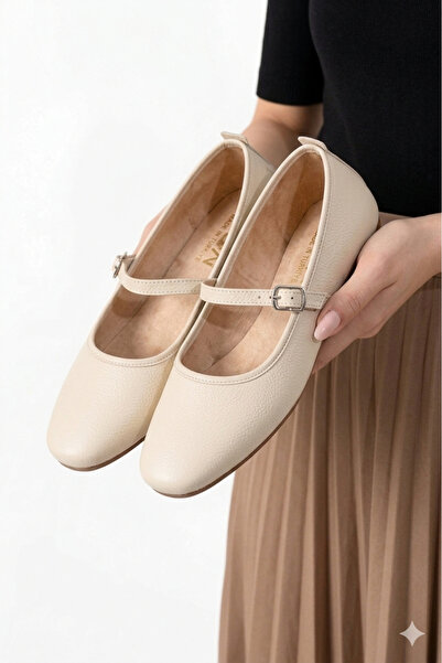 StWenn Women's Black Mary Janes Ballet Flats Daily Comfortable Buckled Classi...