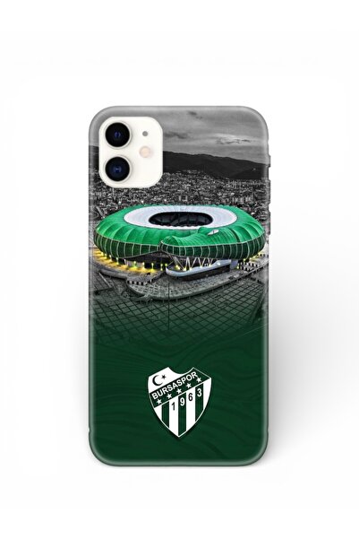 Poyem Aksesuar iPhone 11 Bursaspor Fan Phone Case – Green and White Logo B Pr...