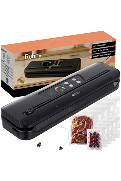 Ruhhy Aparat de vidat alimente 24755, sigilare folie, functie vacuum si seal,...