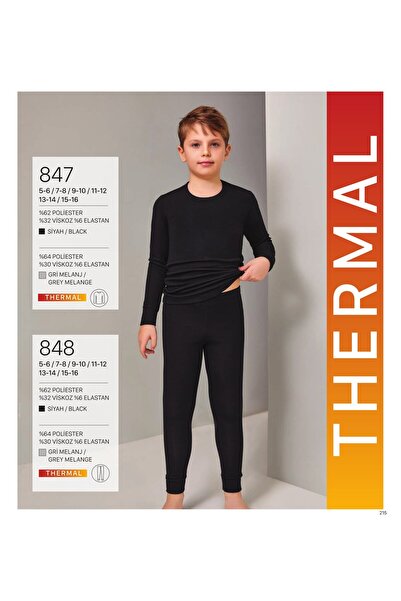 Berrak Boy's Thermal Underwear - Top and Bottom Underwear