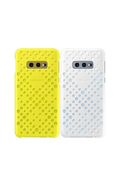 Samsung Husa Originala S10e (G970) Patern Cover (White+Yellow)