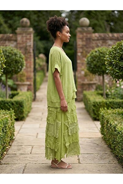 Rabiossa فستان نسائي طويل حرير