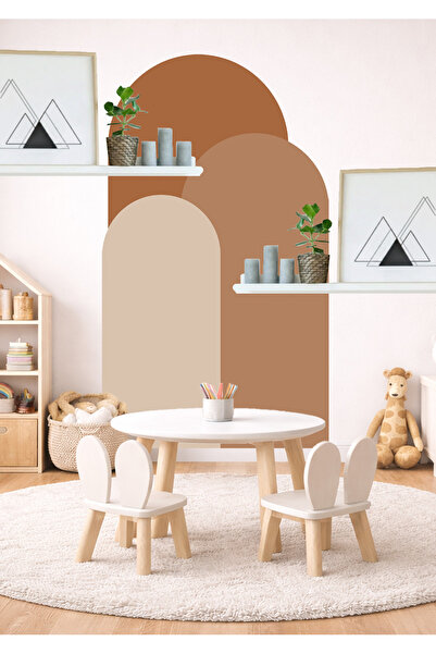 Sim Tasarım Set de autocolante de perete Bohemian Oval, 3 piese