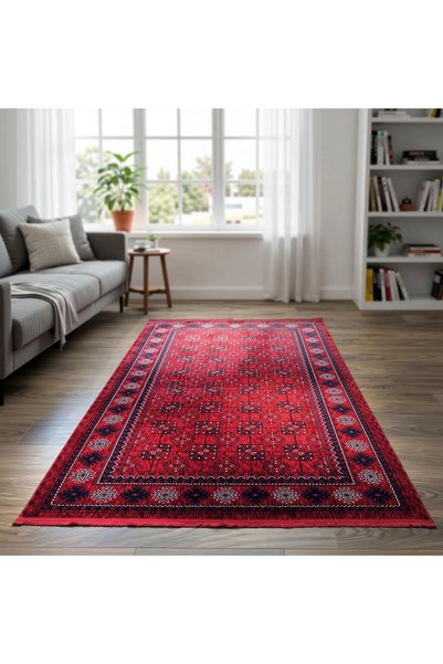 Filizon Mess Afkan Tarzı Akrilik Dokuma Halı 8120 Kırmızı