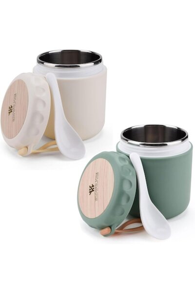 ERBO Set of 2 Cereal Containers to Go