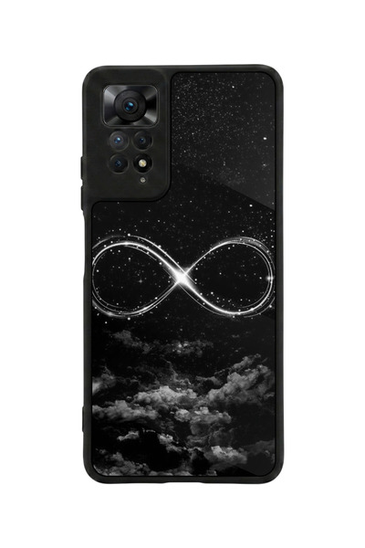 Aksel Kılıf متوافق مع Redmi Note 11 Pro / 12 Pro مطبوع، أسود مطفي، سيليكون نا...