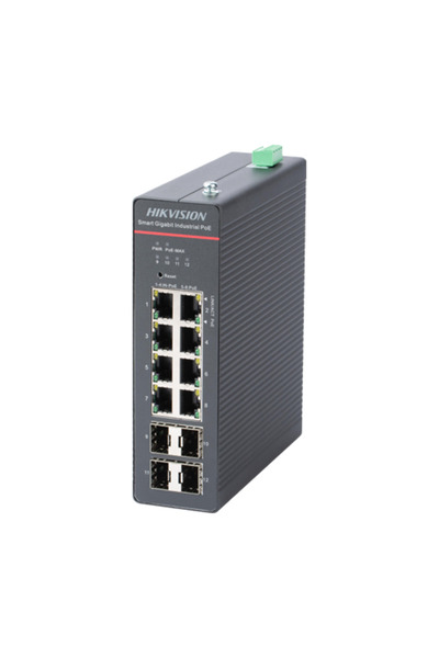 Hikvision DS-3T1512HP-SI-8P4F Switch 8 x RJ45 Gigabit PoE