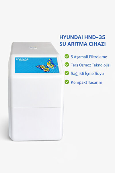 Hyundai HND-35 Su Arıtma Cihazı – 5 Aşamalı Ters Ozmoz Filtreleme Sistemi