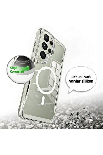 Lopard Samsung Galaxy S26 Ultra Kılıf Msafe Şarj Özellikli T-Max Kapak Arkası...