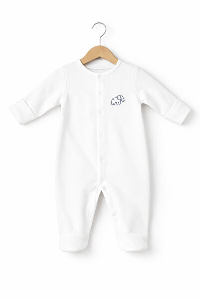 Baby Fou Baby Jumpsuit with Built-In Gloves