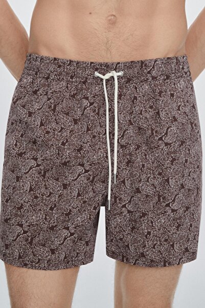 Massimo Dutti Paisley desenli deniz şortu