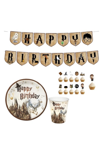 Behind party store Harry Potter Temalı Doğum Günü Parti Seti–8 Kişilik Tabak ...