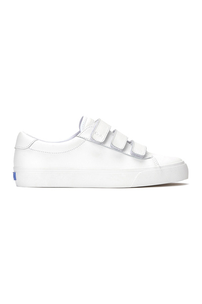 Keds Women's Jump Kick Leather V Casual Sneaker White