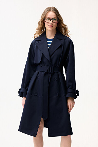 Love My Body Cepli Uzun Trençkot