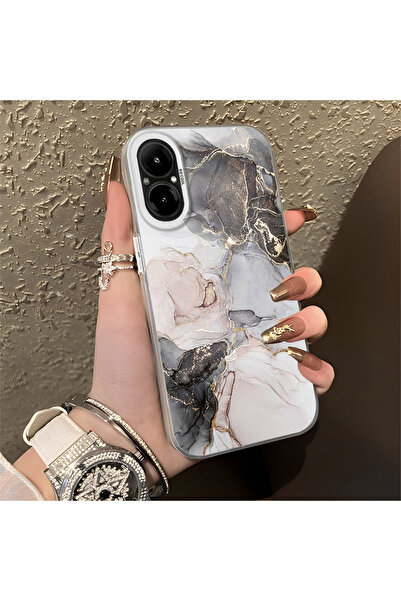 Hontinga حافظة هاتف Realme C67 متوافقة مع حافة السيليكون الصلبة ومضادة للسقوط...