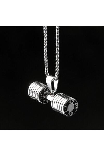 Tudivanyu Aksesuar Dumbell Weight Model Sports Necklace Men's Unisex Necklace...