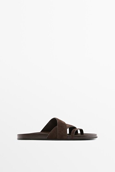 Massimo Dutti Askılı deri sandalet
