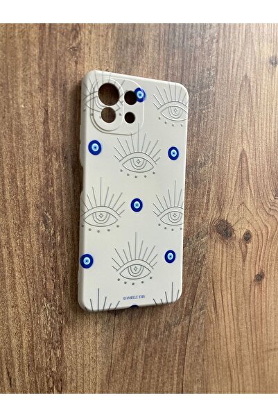 Newon Mi 11 Lite Nazar Boncuğu Printed Inside Velvet Silicone Phone Case