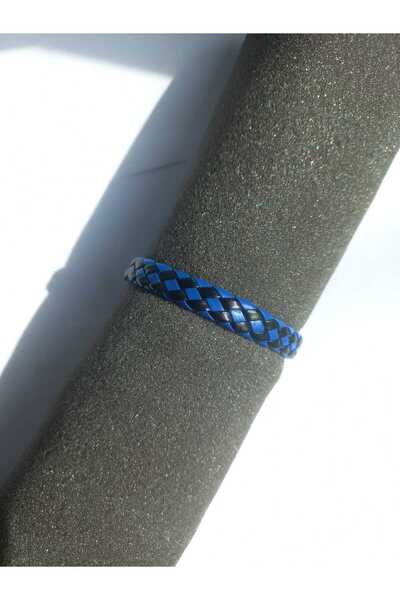 Kravatistan Navy Blue-Black Adjustable String Bracelet