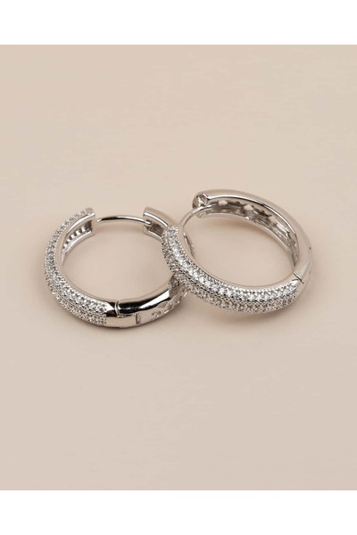 Portakal Esintisi Narelya Inlaid Zircon Stone Hoop Xuping Earrings