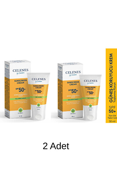 Celenes By Sweden by Sweden Herbal Anti-Aging Sunscreen 50 Spf 50 ml - 2 Pieces