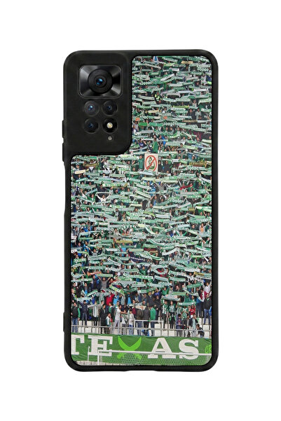 Aksel Kılıf متوافق مع Redmi Note 11 Pro / 12 Pro مطبوع، أسود مطفي، سيليكون نا...