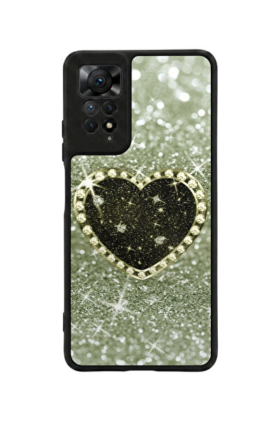 Aksel Kılıf متوافق مع Redmi Note 11 Pro / 12 Pro مطبوع، أسود مطفي، سيليكون نا...