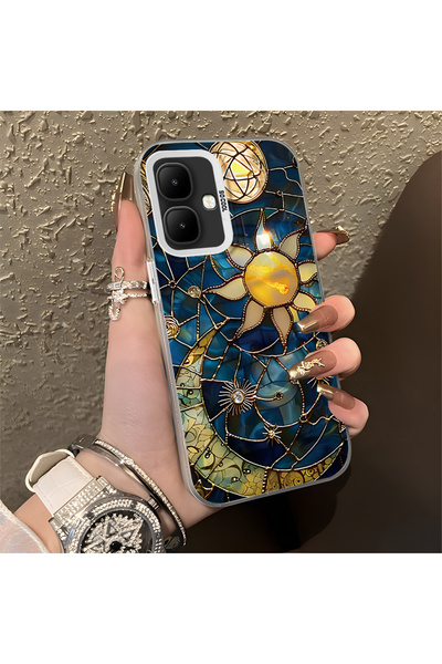 Hontinga حافظة هاتف تكنو سبارك جو 2 متوافقة مع حافة السيليكون الصلبة والمضادة...