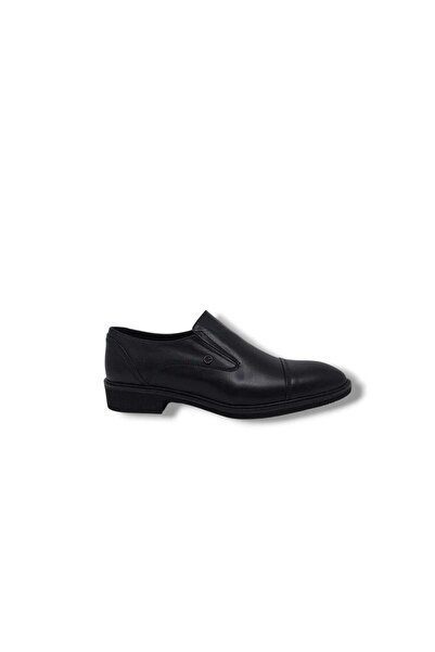 Zerhan Banner 261-963 Men's Black Genuine Leather Classic Loafers Shoes