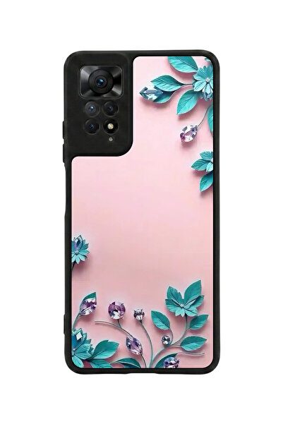 Aksel Kılıf متوافق مع Redmi Note 11 Pro / 12 Pro مطبوع، أسود مطفي، سيليكون نا...