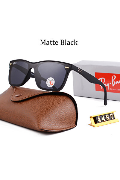Ray-Ban Fashion Pilot Sunglasses Black Framed with Grey UV Lenses