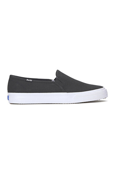 Keds Women's Double Decker Slip On Canvas Casual Sneaker Black