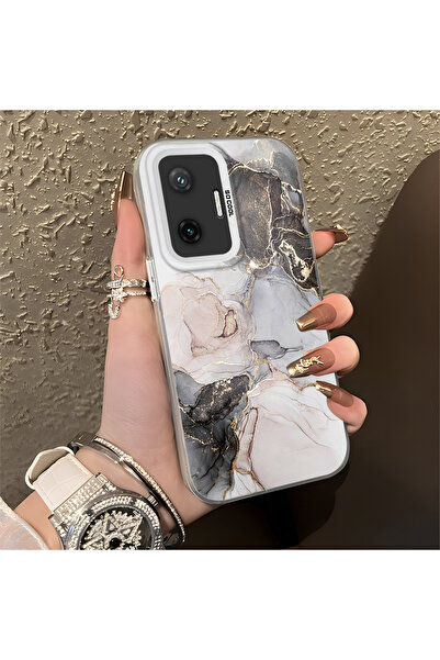 Hontinga حافظة هاتف Poco F7 5G متوافقة مع السيليكون ذات الحواف الصلبة ومضادة ...