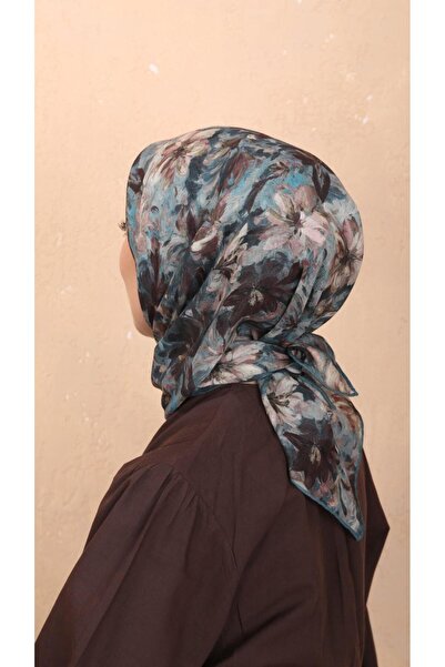 locella Soft Pamuk Eşarp Petrol