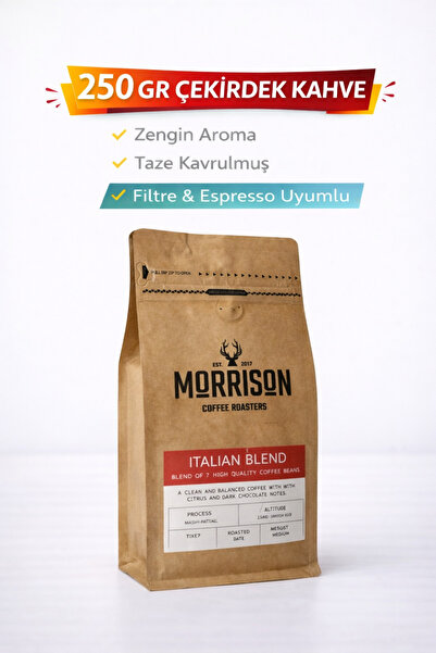 Morrison Coffee Roasters İtalyan Blend 250 gr Çekirdek Kahve