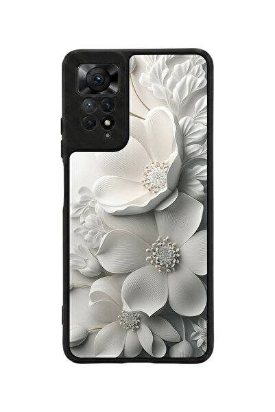 Aksel Kılıf متوافق مع Redmi Note 11 Pro / 12 Pro مطبوع، أسود مطفي، سيليكون نا...