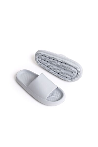 Zerenyus ZRC001 - بولي يوريثان خفيف مرن رجالي شبشب رمادي