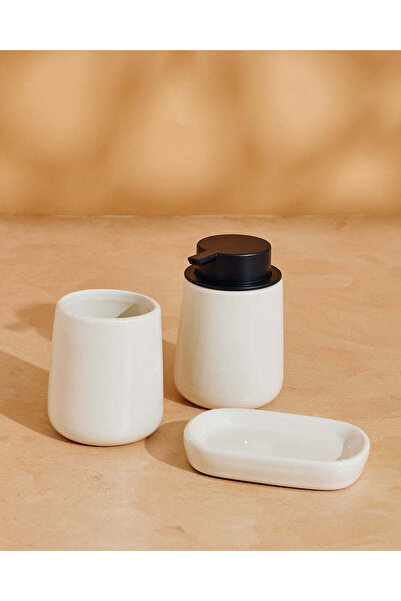 REDTAG طقم حمام سيراميك أبيض مكون من 3 قطع