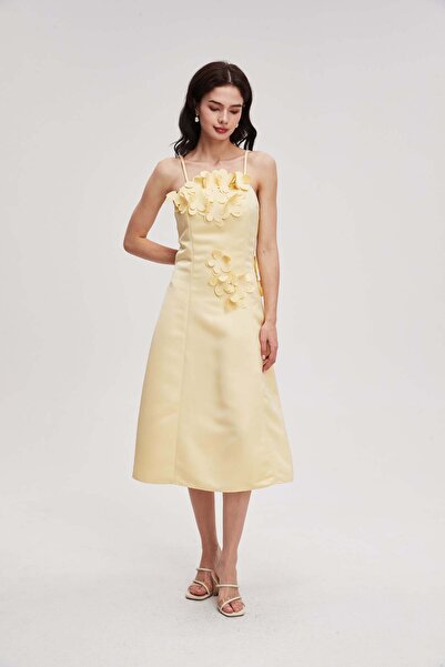 menta Floral cami midi dress