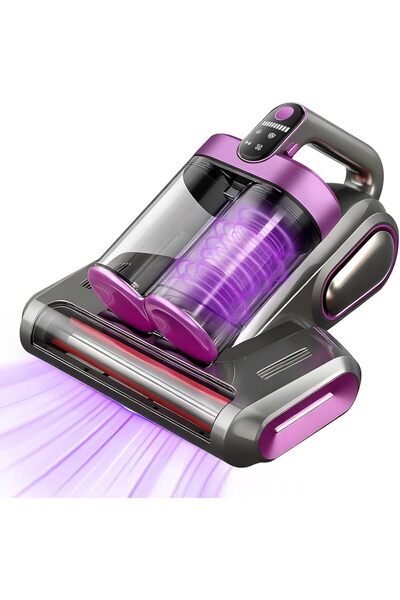 Arabest Cordless Mattress Cleaner and Mite Remover, 18Kpa Suction with UV-C L...