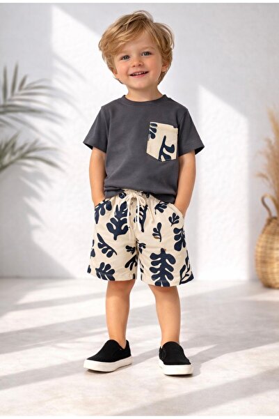 ciklet kids Boy's Summer Top and Bottom Set