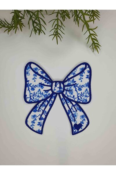 decofav Ribbon Shaped Black Leopard Print Embroidered Fabric Cocktail Napkin ...