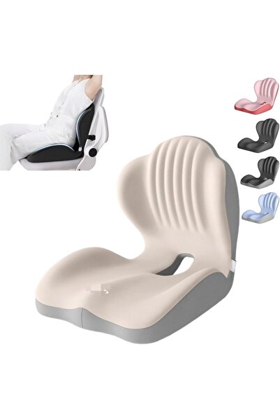 Arabest وسادة مقعد وظهر من إسفنج الذاكرة 2 في 1، دعم قطني مريح على شكل حرف L ...