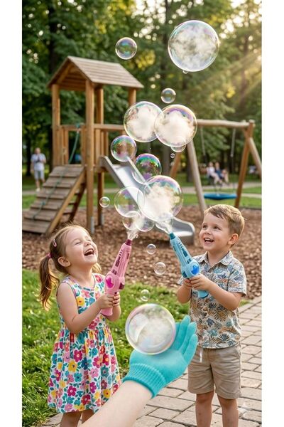 Kids Masina de facut baloane de sapun cu fum si muzica Spray Bubble stick, re...