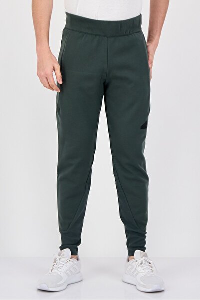 adidas Men Regular Fit Running Sweatpants, Olive